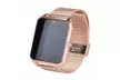 Bluetooth Rose Gold Smart Watch with Camera for Smartphone - Second Medium