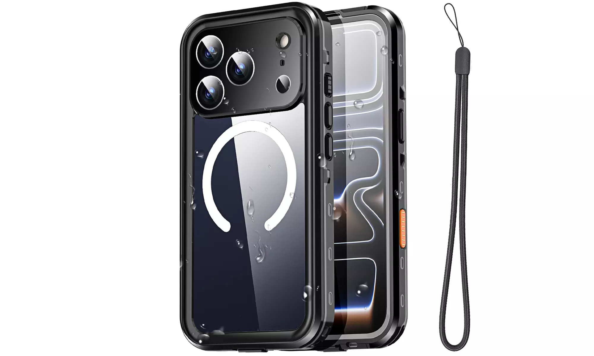 For iPhone 17 Pro Max Air Waterproof Magnetic Heavy Duty Shockproof Case