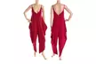 Women's Jumpsuit Summer Sexy Deep V-Neck Nightclub Dresses - Second Medium