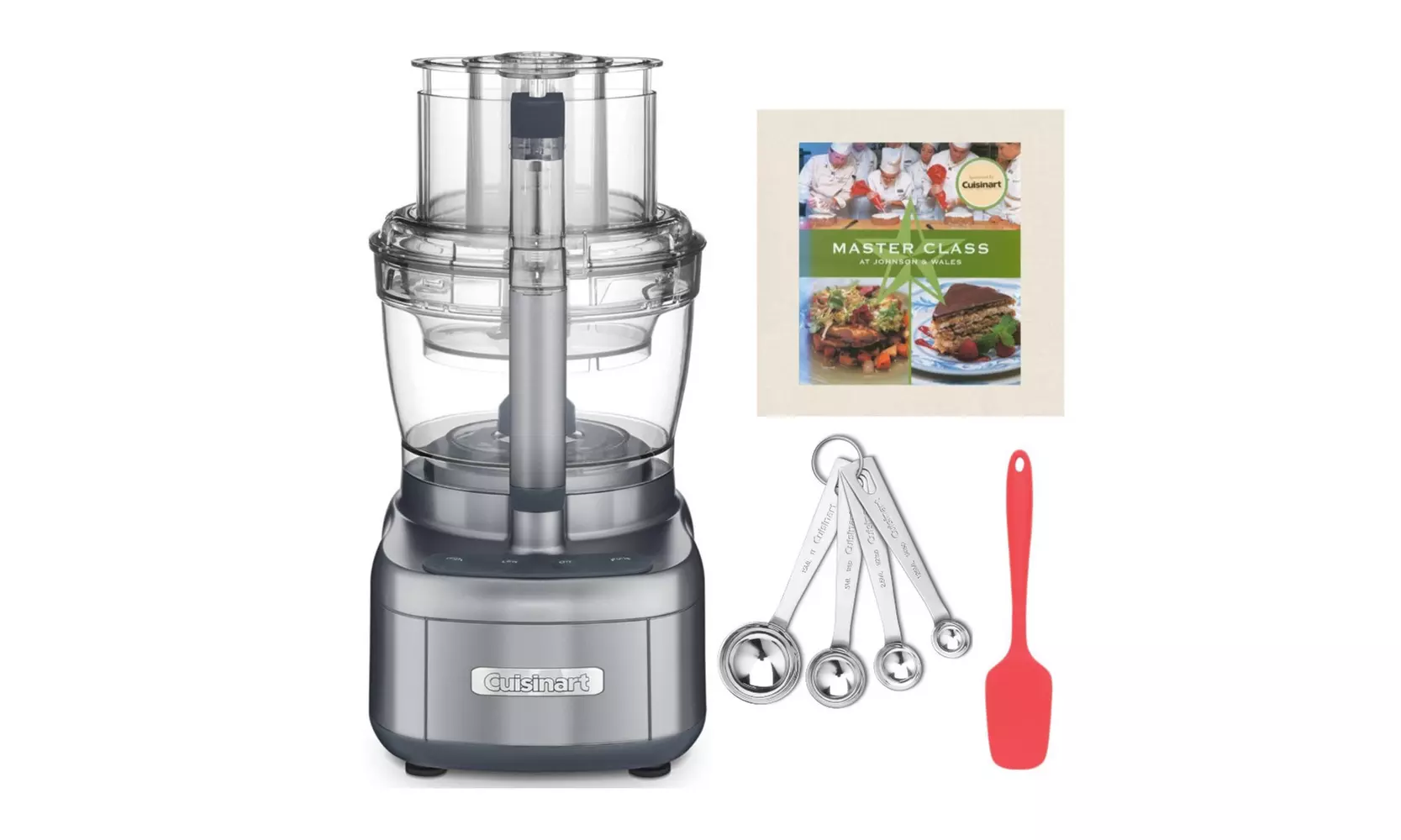 Cuisinart FP-13DGM Elemental 13-Cup Food Processor (Gunmetal Gray) Bundle - Second Medium