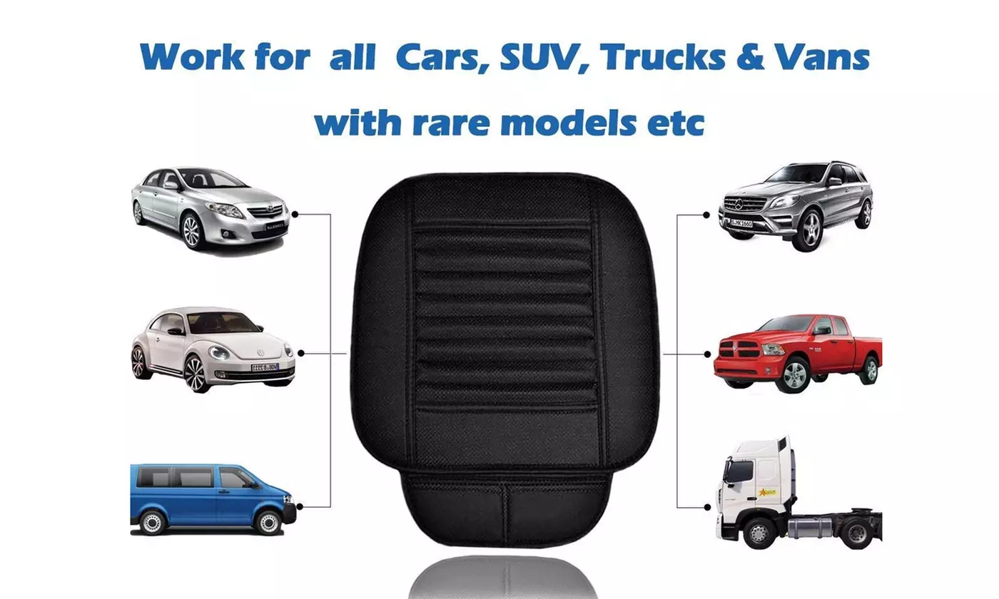 Breathable Leather Car Interior Seat Cover Cushion Pad Mat Auto Supplies  - Primary Image