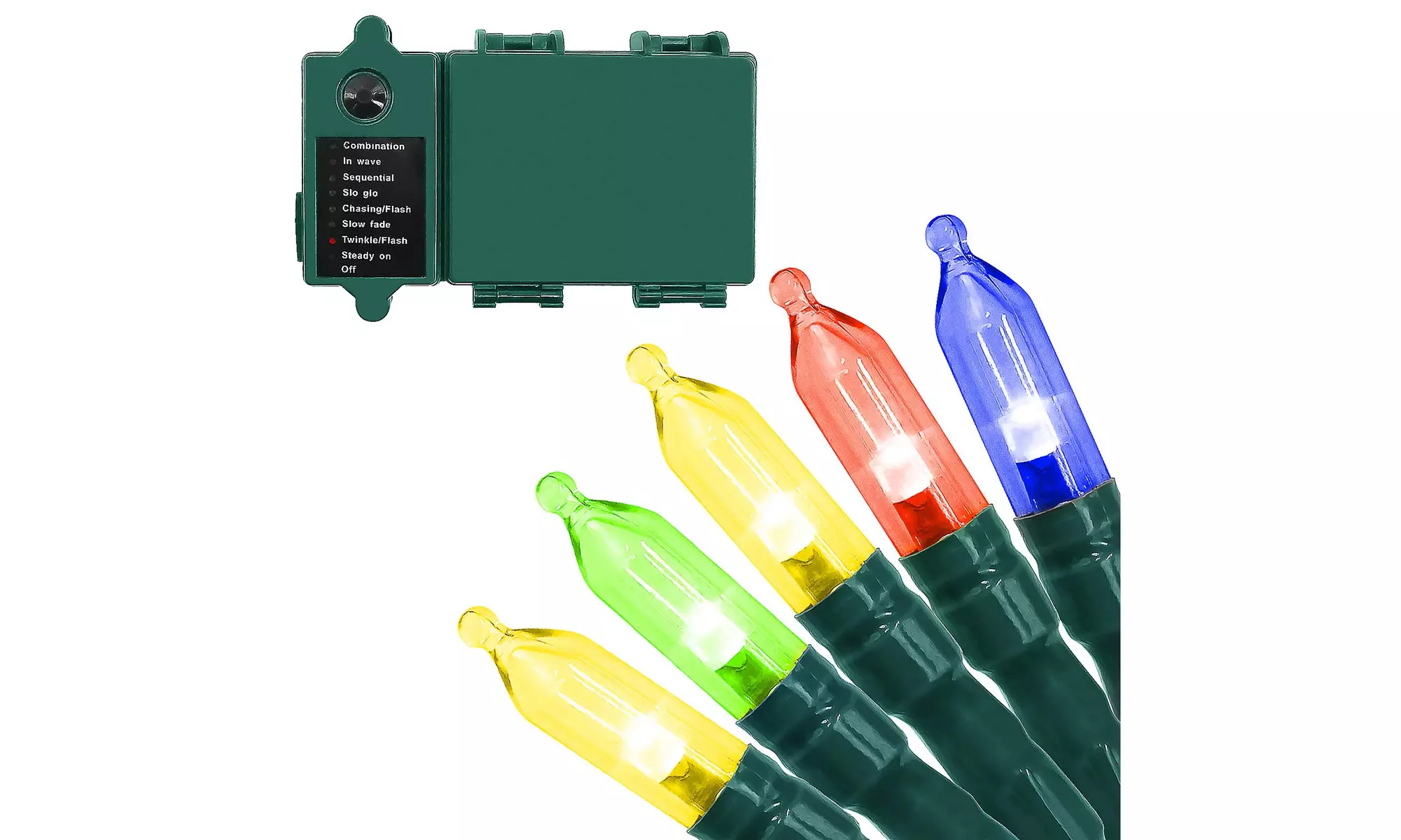 Battery Operated String Lights with Timer & Indicator - Christmas Lights - Primary Image