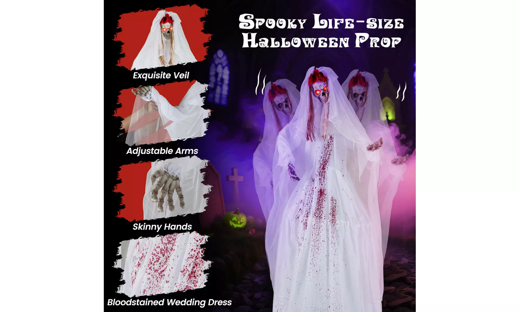 Animated Halloween Decorations: Bring Your Yard to Life by Costway