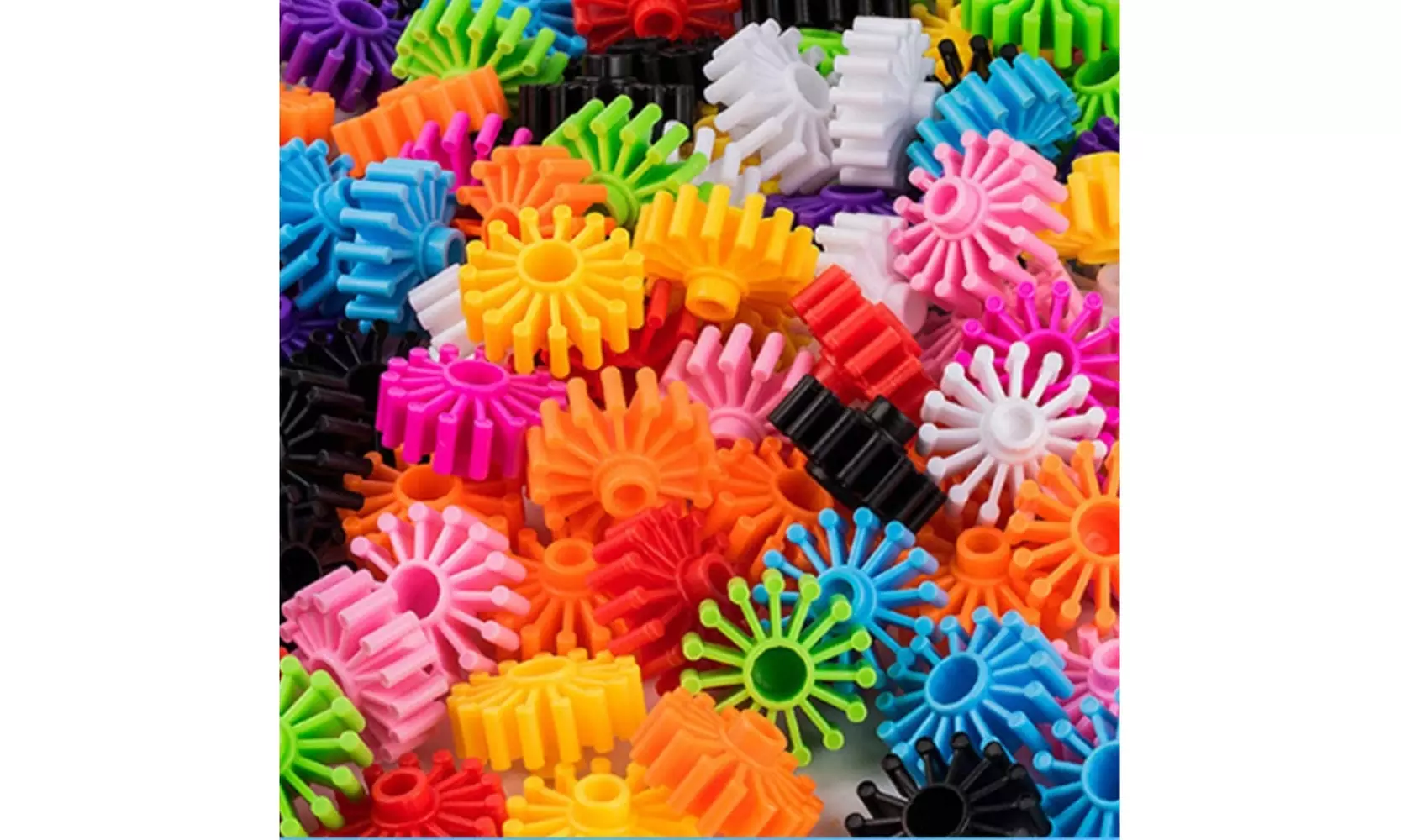 Rainbow  Gears Interlocking Learning Set -- 100pc - Primary Image