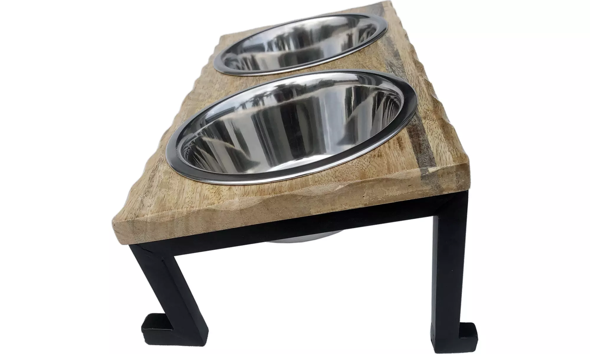 Indipets Wooden Elevated Feeder