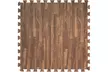 Sorbus Wood Grain Foam Interlocking Floor Mats 3/8" Thick - 12 Tiles - 48 SQ FT - Second Medium