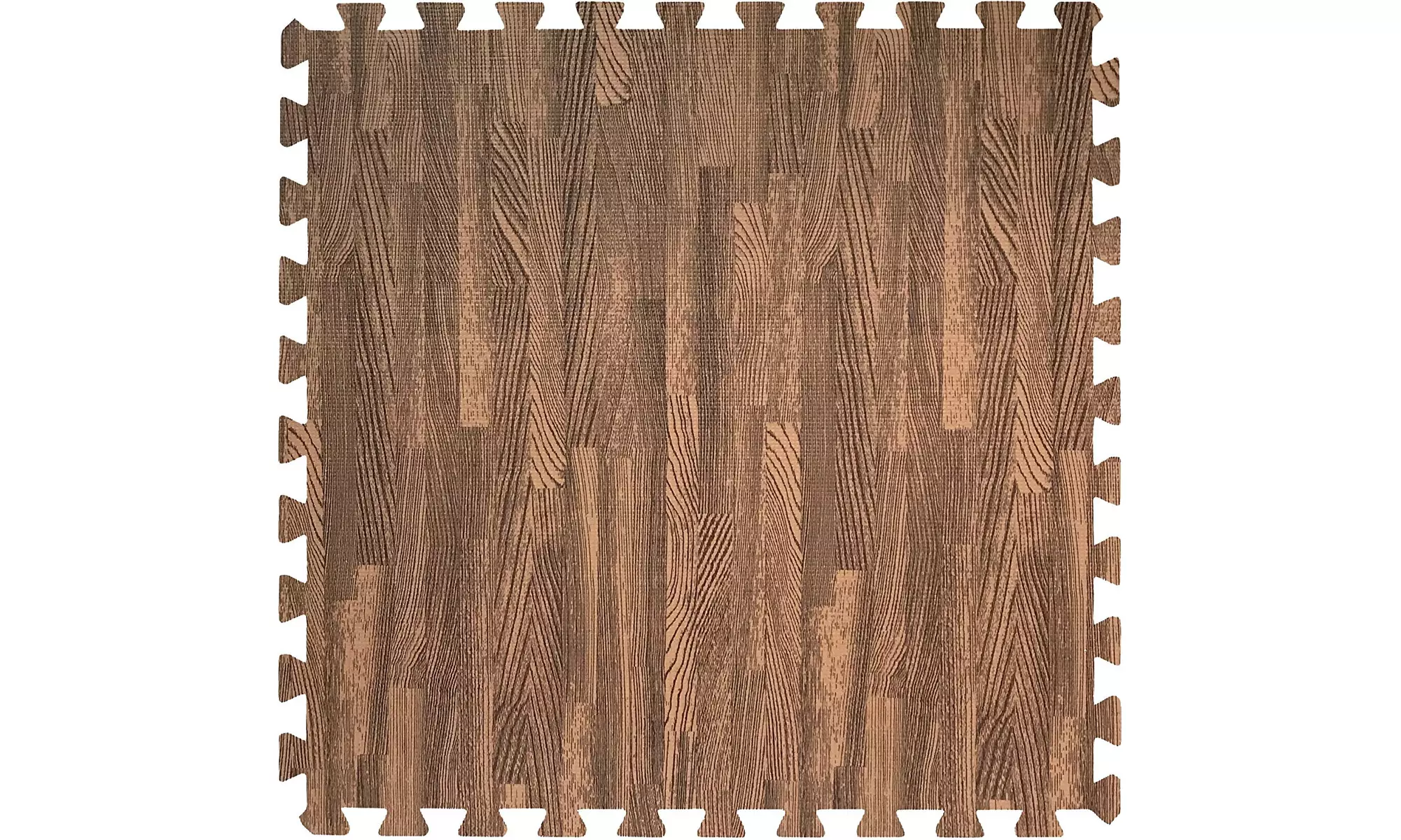 Sorbus Wood Grain Foam Interlocking Floor Mats 3/8" Thick - 12 Tiles - 48 SQ FT