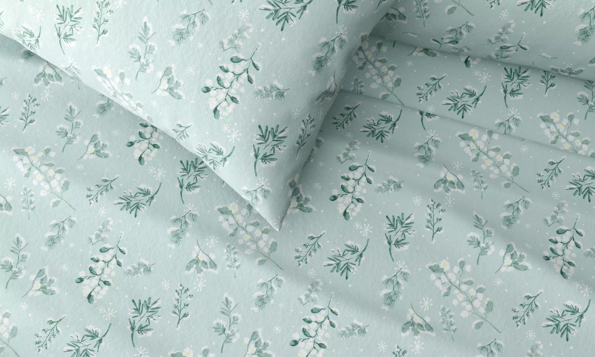 Turkish Cotton Winter-Theme Flannel Sheets Set