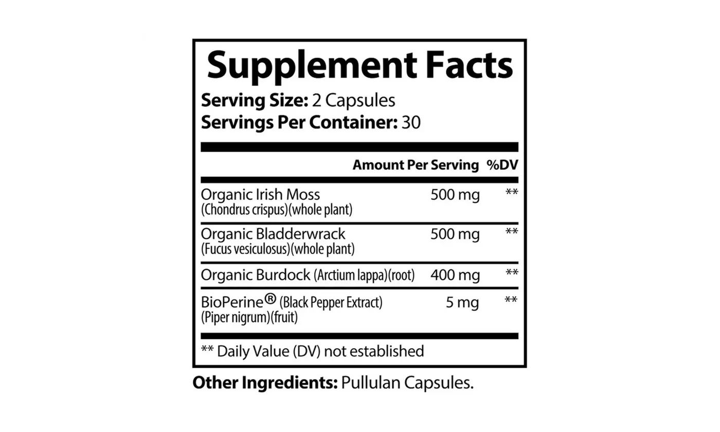 Sea Moss Supplement (60 Capsules)