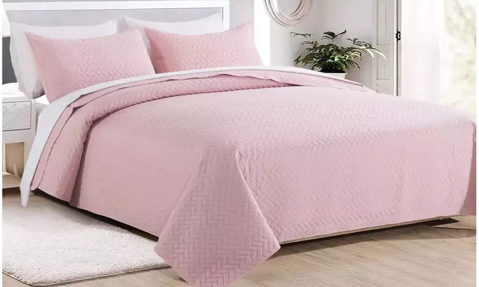 Three-Set J&V TEXTILES Simple Dream Quilt Collection - Bright Edition