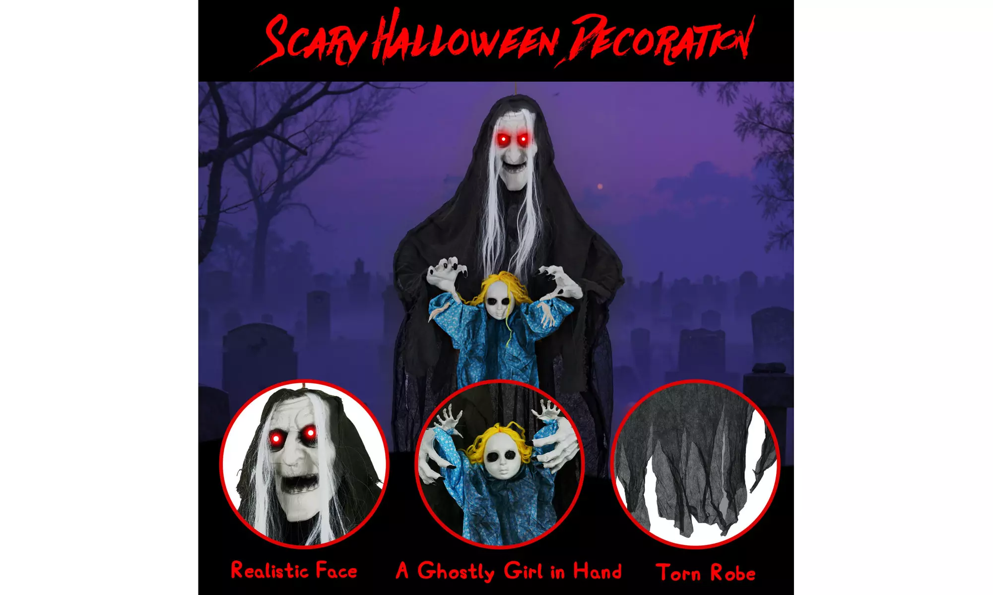 Animated Halloween Decorations: Bring Your Yard to Life by Costway