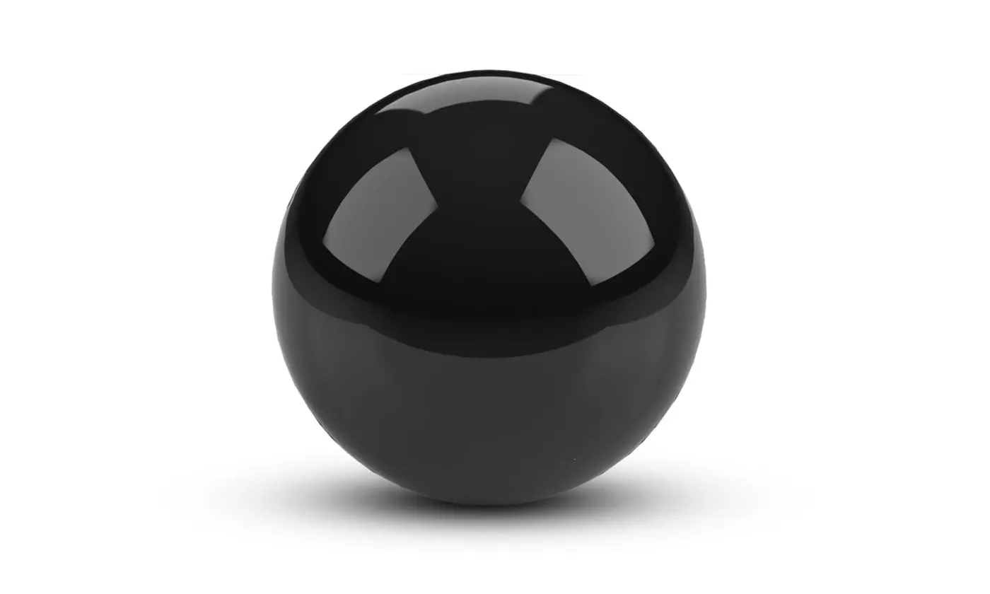 6"  Sphere Black Crystal Ball Healing Rainbow Stone Home Decor