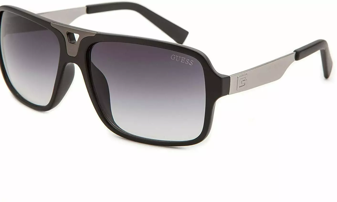 Guess Men Sunglasses GF0157/S-02B Matte Black Frame /Smoke Gradient Lenses - Primary Image