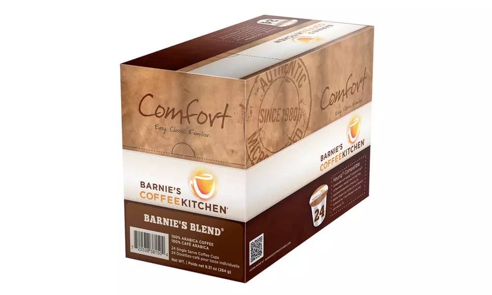 Barnie's Cafe Blend Coffee Single Serve Cups, 48 or 96 Count - Second Medium