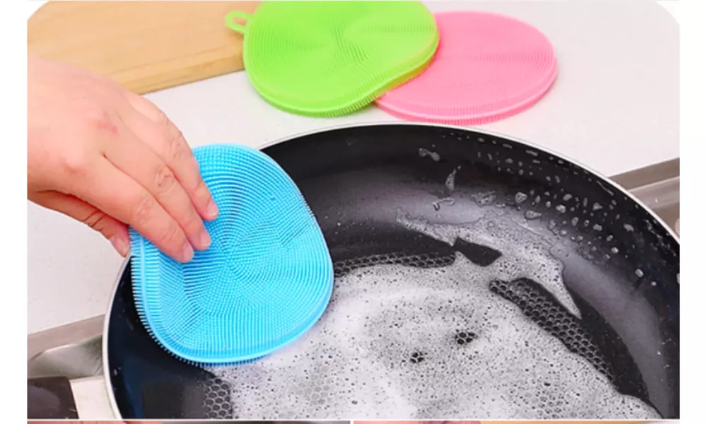Multifunction Surface- and Dish-Cleaning Soft Silicone Sponge (3-Pack) - Primary Image