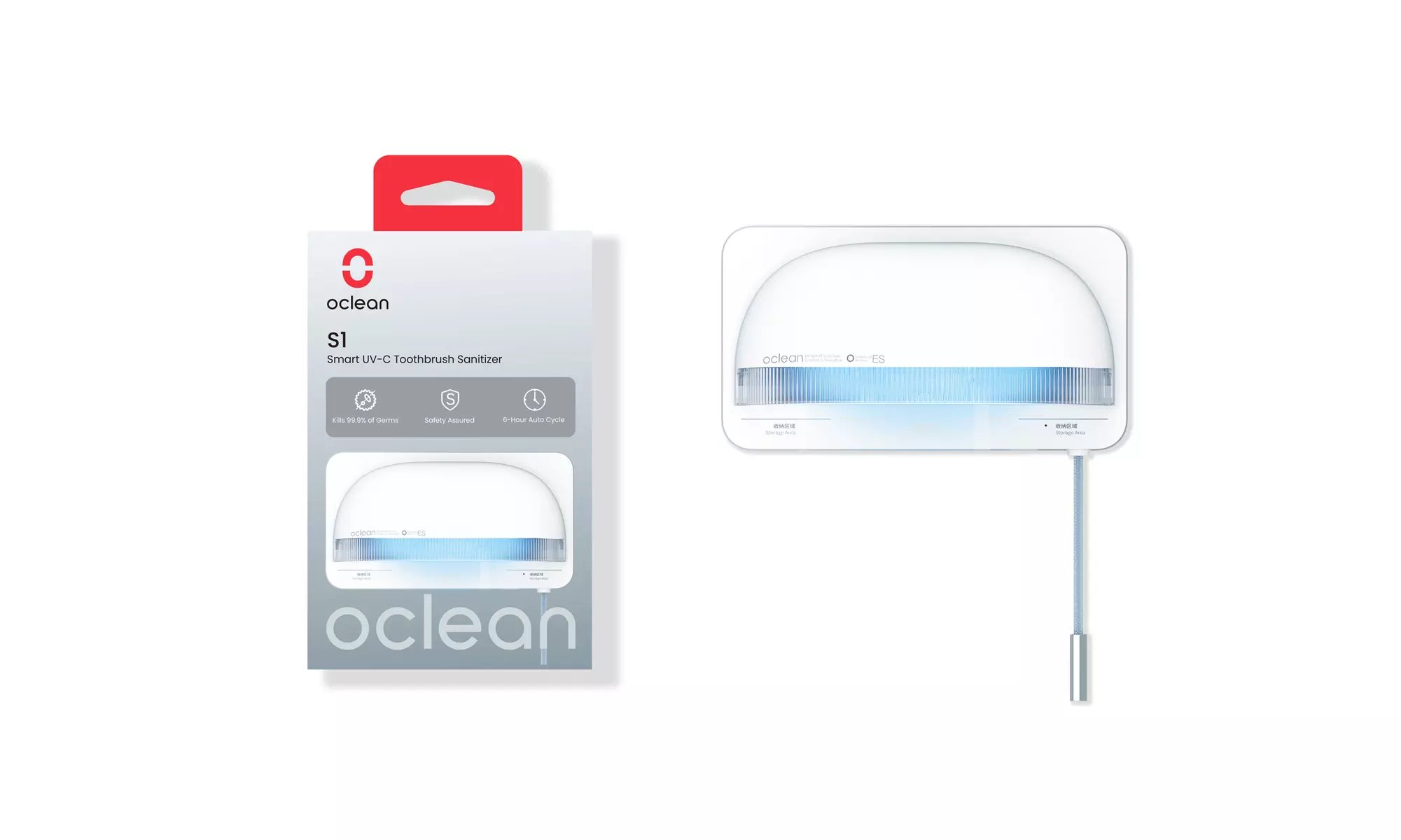 Oclean S1 Toothbrush UVC Sanitizer - Primary Image