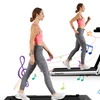 Image 2: Superfit 2.25HP 2 in 1 Folding Treadmill Speaker Home Gym