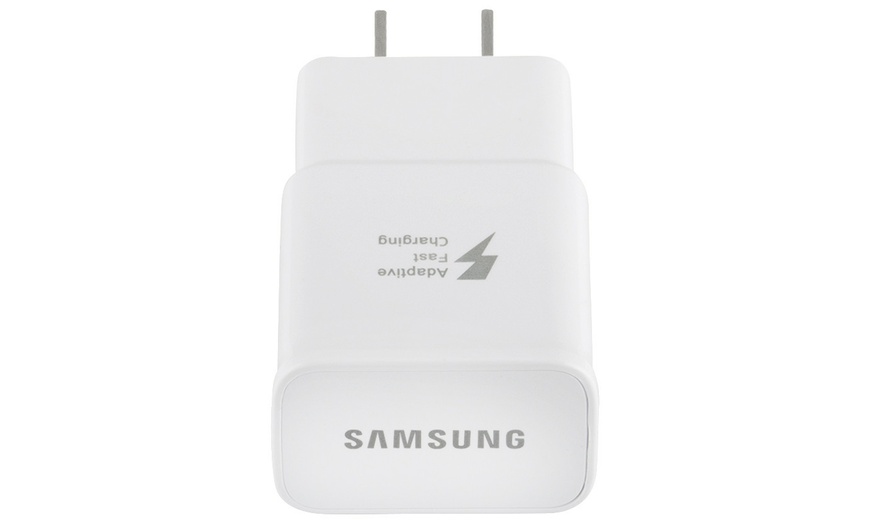 Image 6: Samsung Fast Adaptive Charger Original 2 Pack with 2 Micro USB OR Type-C Cables