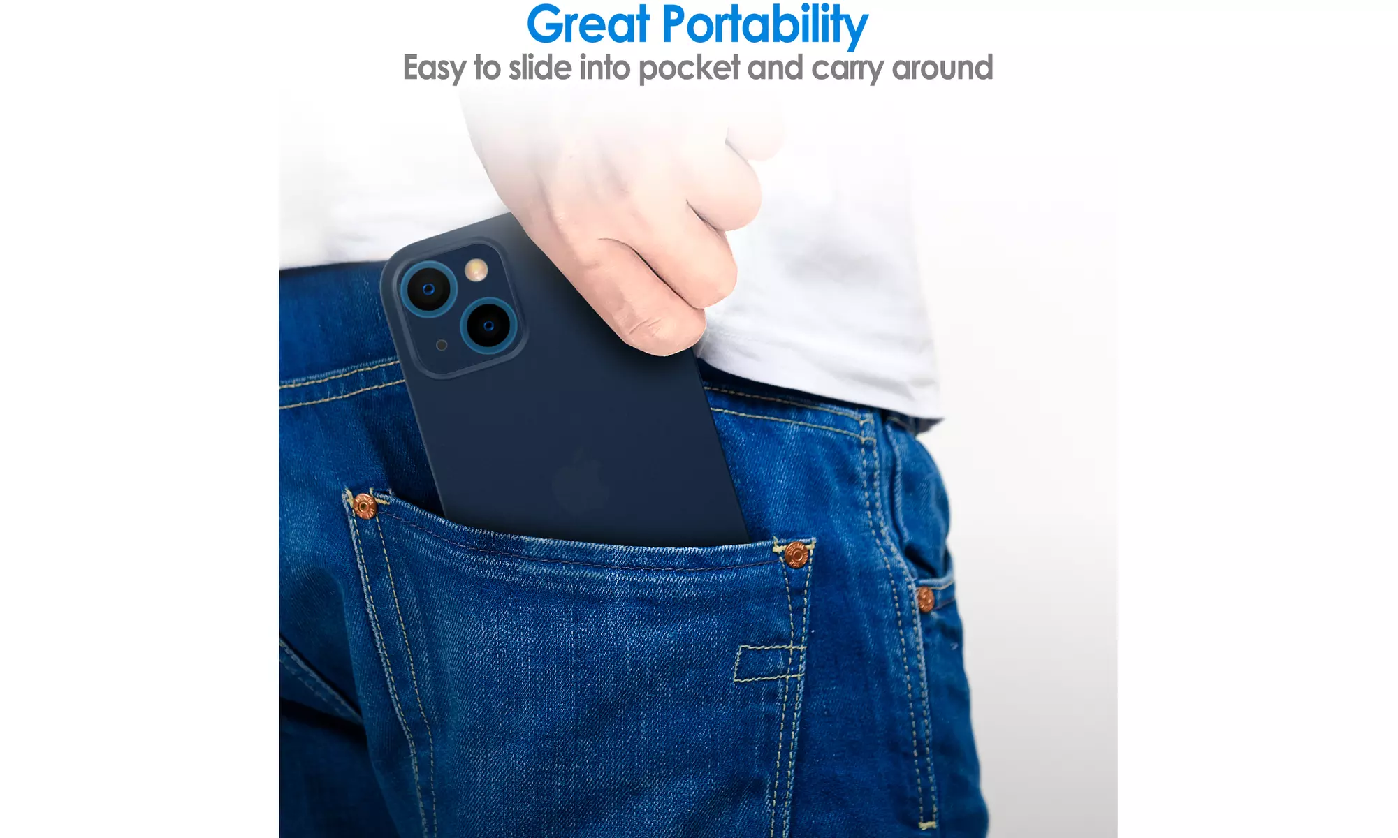 Ultra Slim Matte Case for iPhone 13, Camera Lens Full Protection Hard Thin Cover