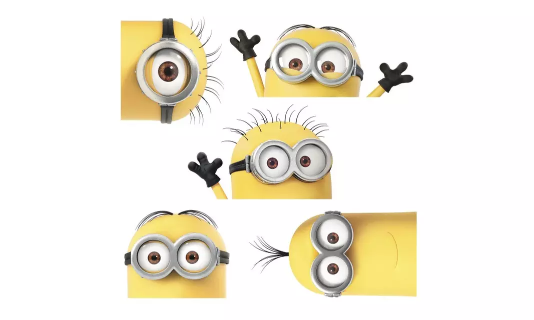 Roommates RMK3567GM Despicable Me 3 Peeking Minions Giant Peel & Stick - Primary Image