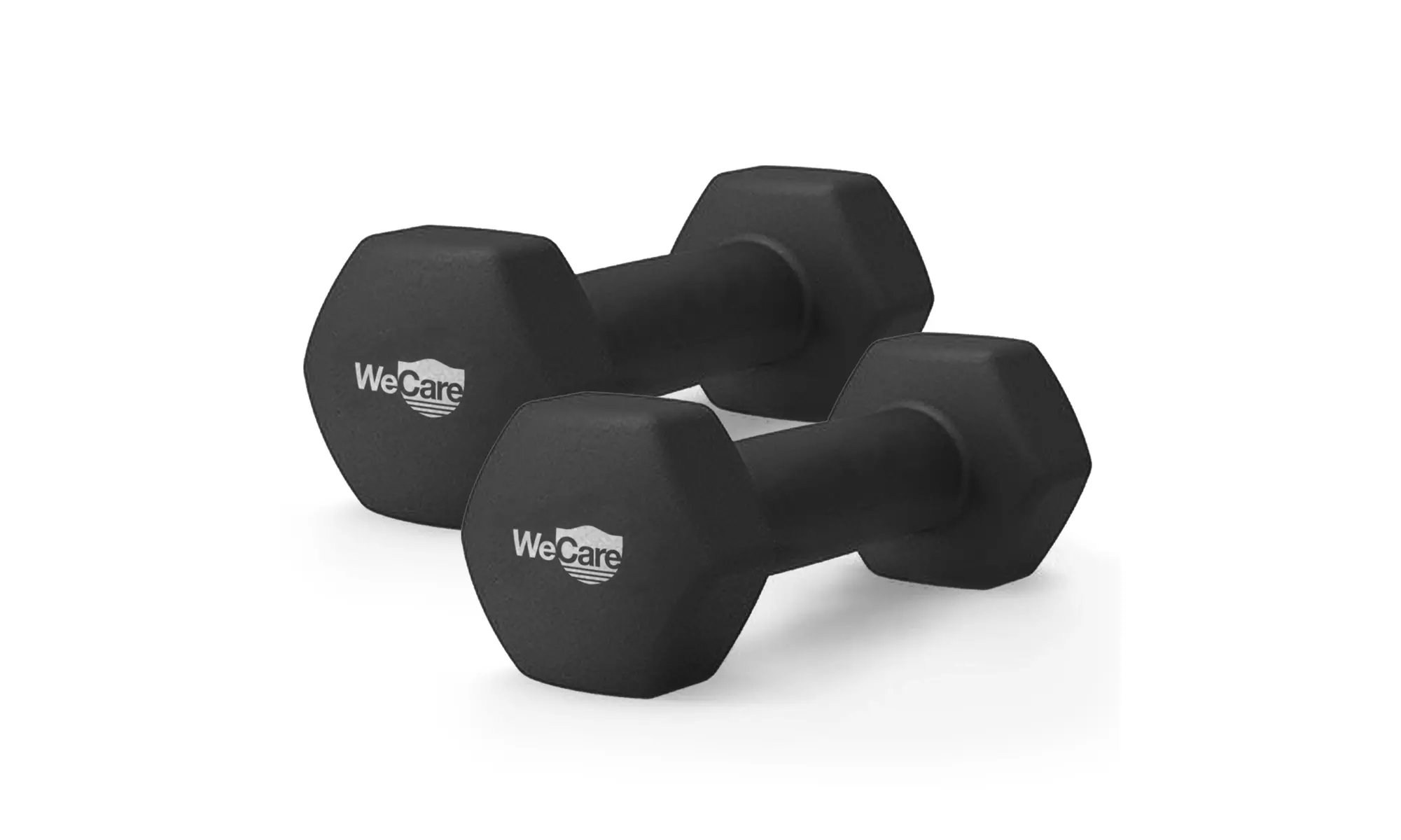 WeCare Neoprene Coated Dumbbells for Non-Slip Grip (Set of Two)