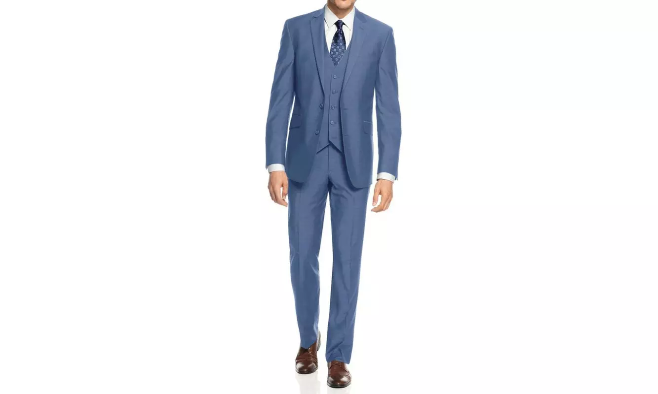 Men's Slim Fit Fashion Suits (3-Piece) - Second Medium
