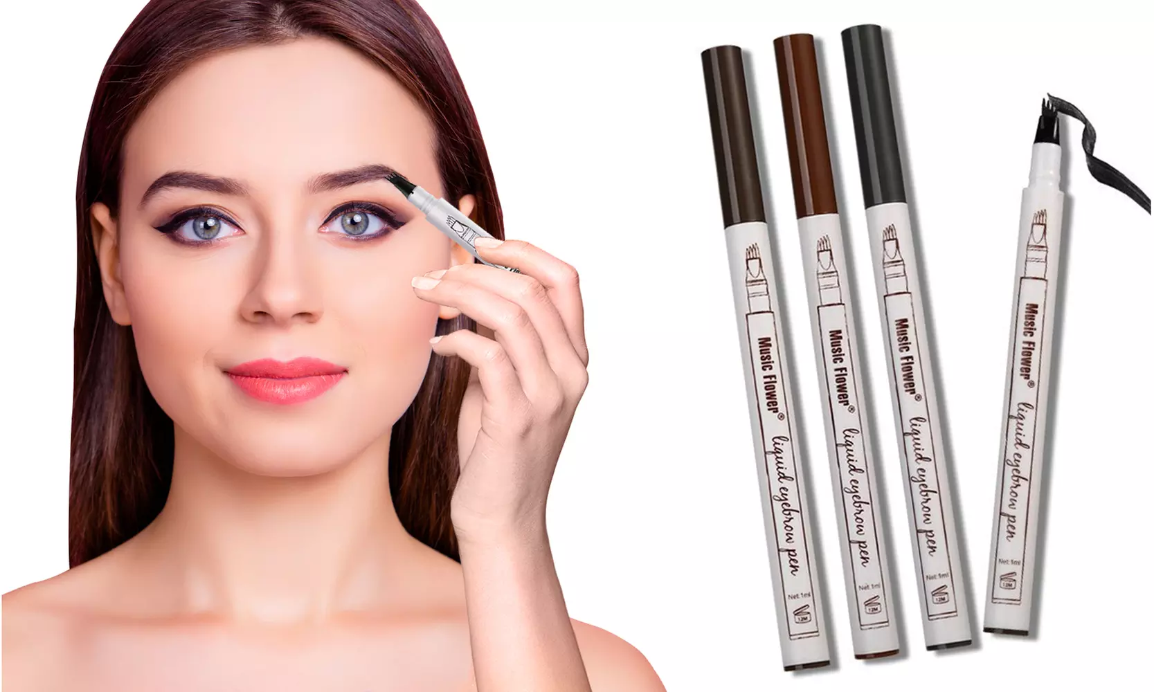 Tattoo Eyebrow Pen Ink Gel (3-Pack) - Primary Image