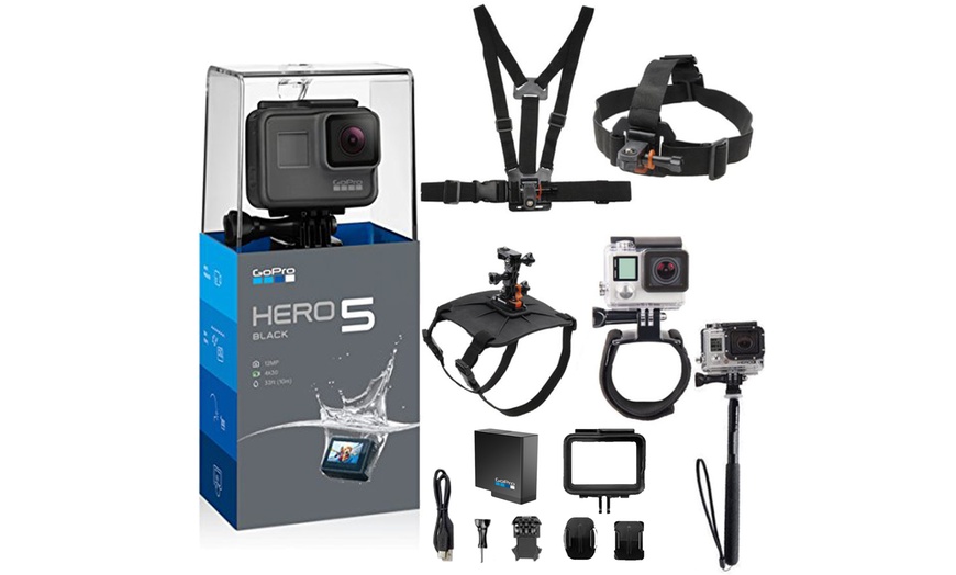 Gopro Hero 5 Black 12mp 4k Video Action Camera Black Groupon