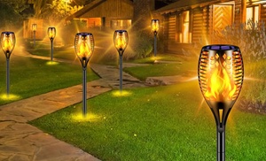 LED Flickering Flame Torch Solar Stake Lights