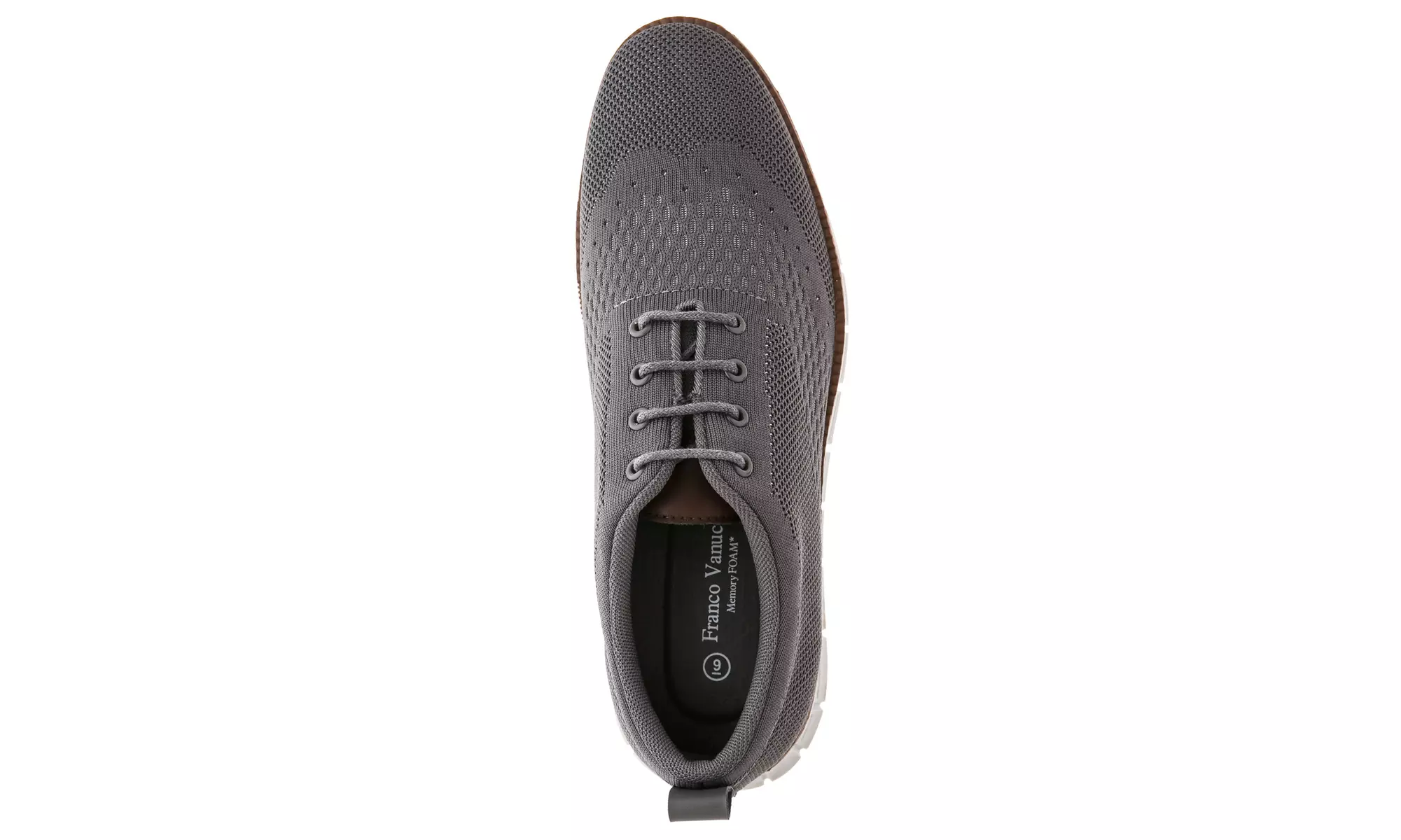 Franco Vanucci Men's Lace-up Knit Oxford Shoes