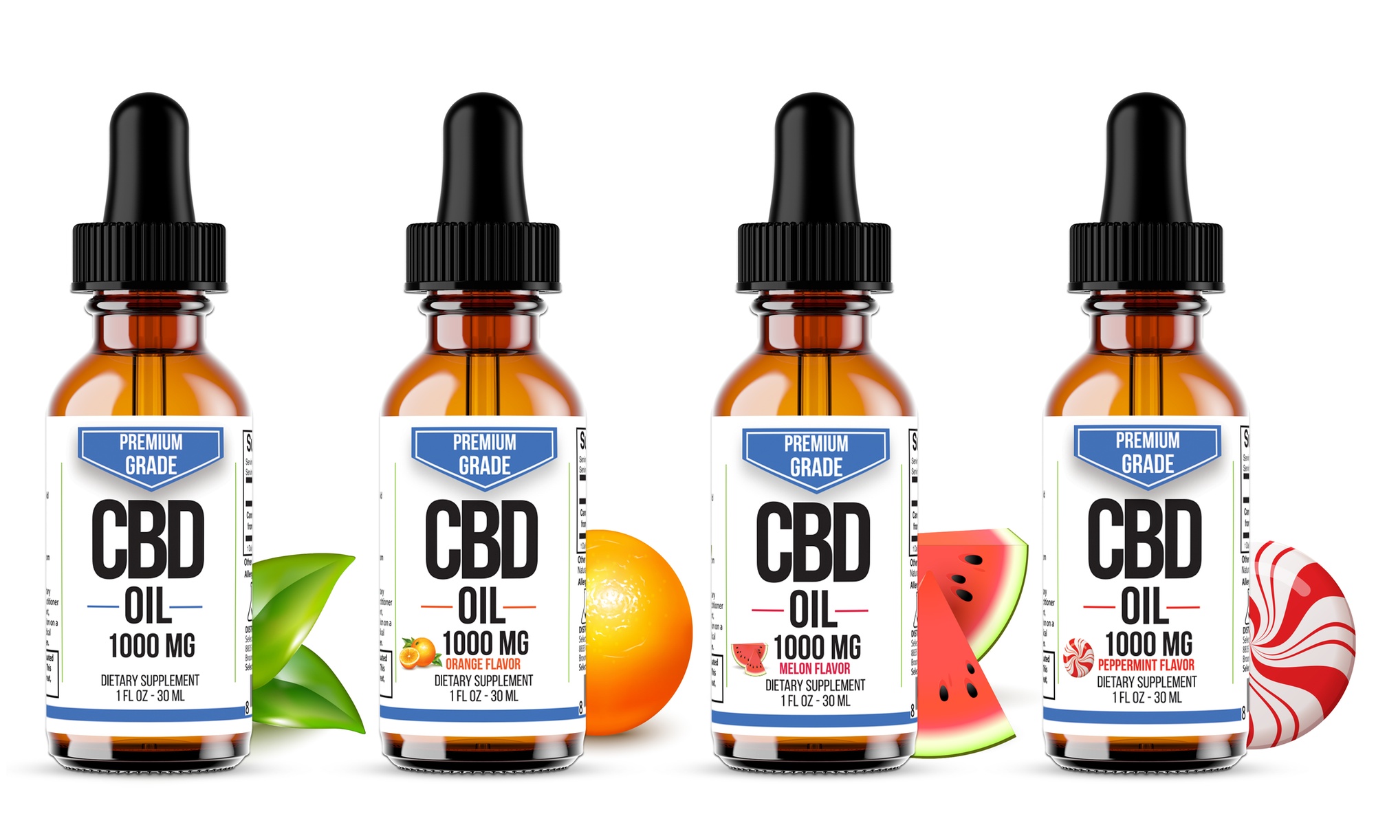 Premium CBD Oil from Select Organics, Various Flavors (500mg-3000mg)