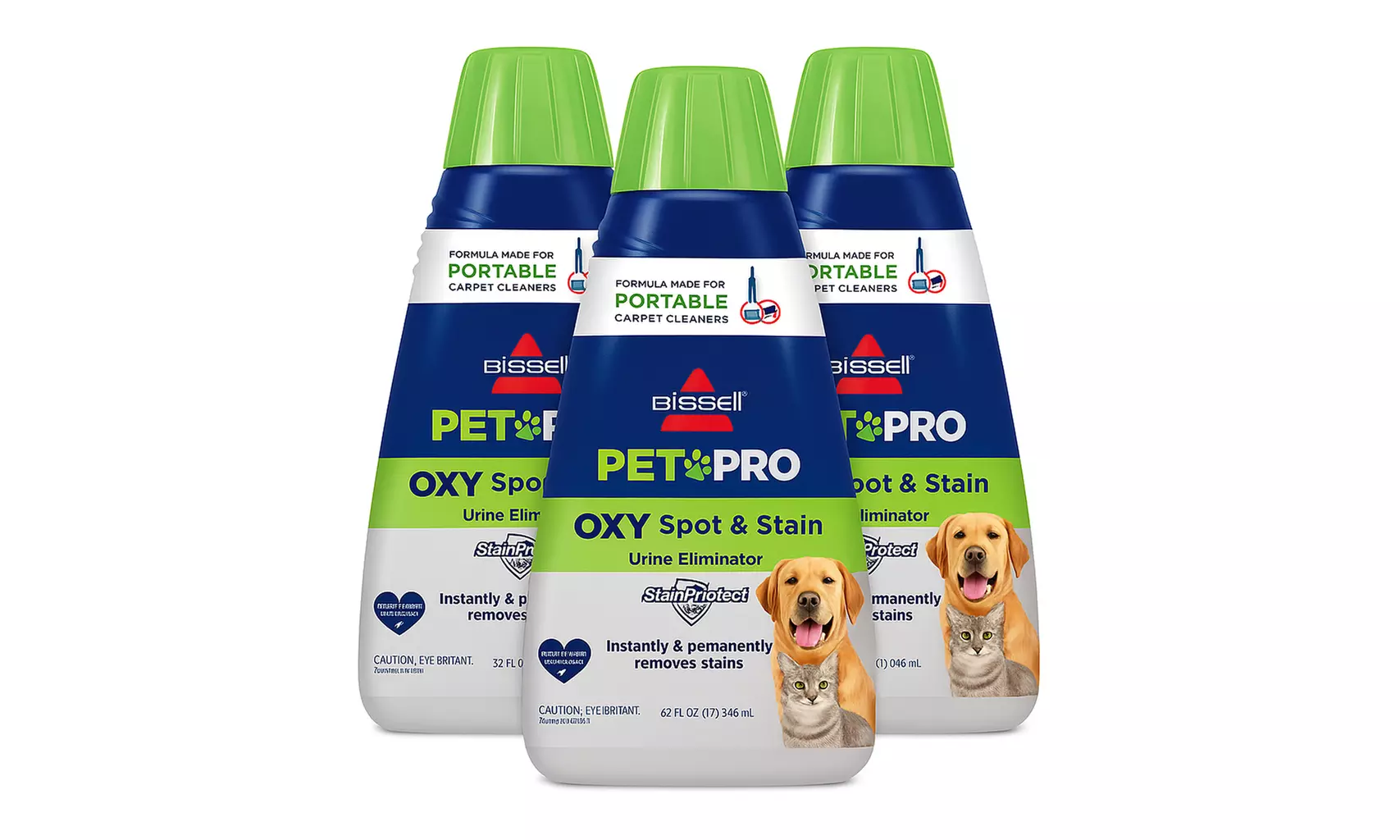 Bissell Pet Pro Oxy Spot & Stain Formula for Portable Vacuums - 1, 2 or 3pk