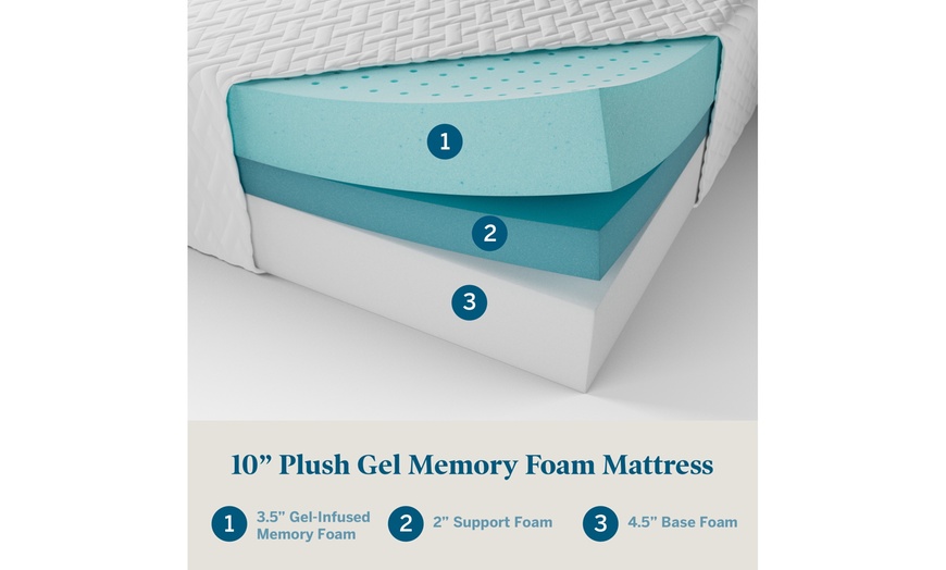 Up To 30% Off On Lucid 10" Gel Memory Foam Mat... | Groupon Goods