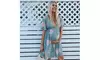 Women's Floral Short Sleeve Summer Maternity Nursing Breastfeeding Dress