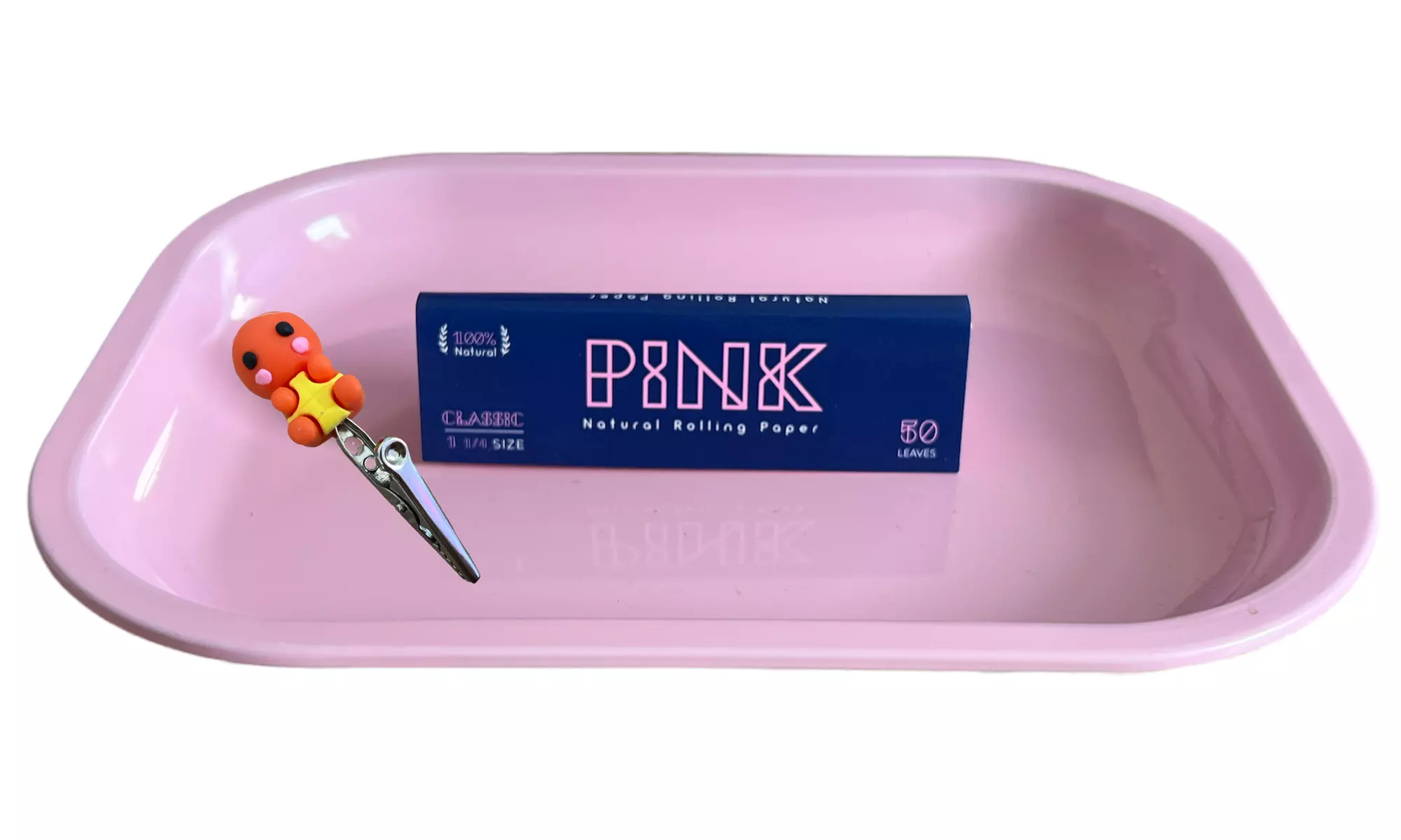 Pink Rolling Tray, Rolling Paper Accessories - Primary Image