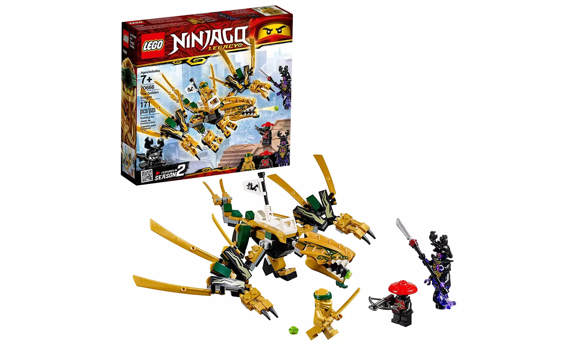 LEGO NINJAGO Legacy Golden Dragon 70666 Building Kit - Primary Image