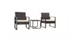 3 Piece Patio Furniture Set Wicker Rattan Outdoor Patio Conversation