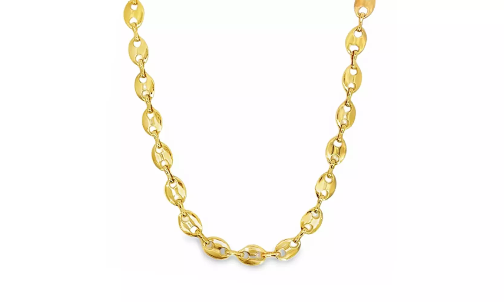 Gold-Plated Brass Mariner Chain Necklace | Bold & Timeless Statement - Primary Image