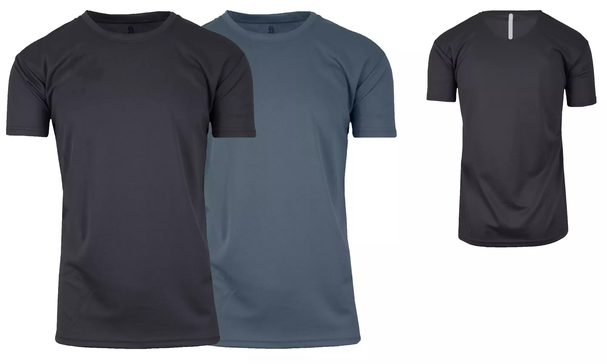2-Pack Galaxy By Harvic Men's Moisture Wicking Wrinkle Free Performance Tops