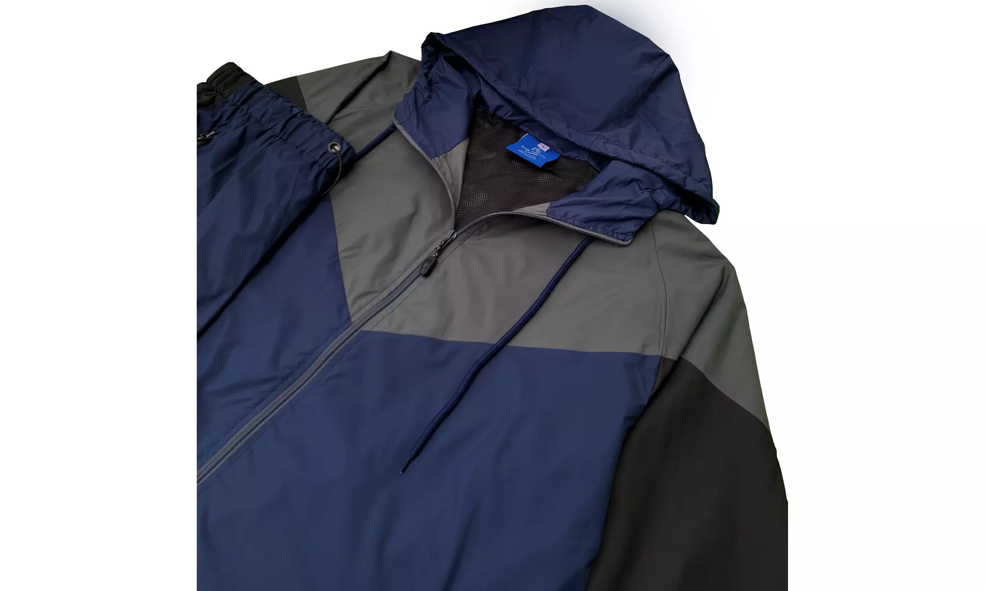 Men's 2-Piece light weight Windbreaker Suit Sauna GYM Set with Mesh Lining 