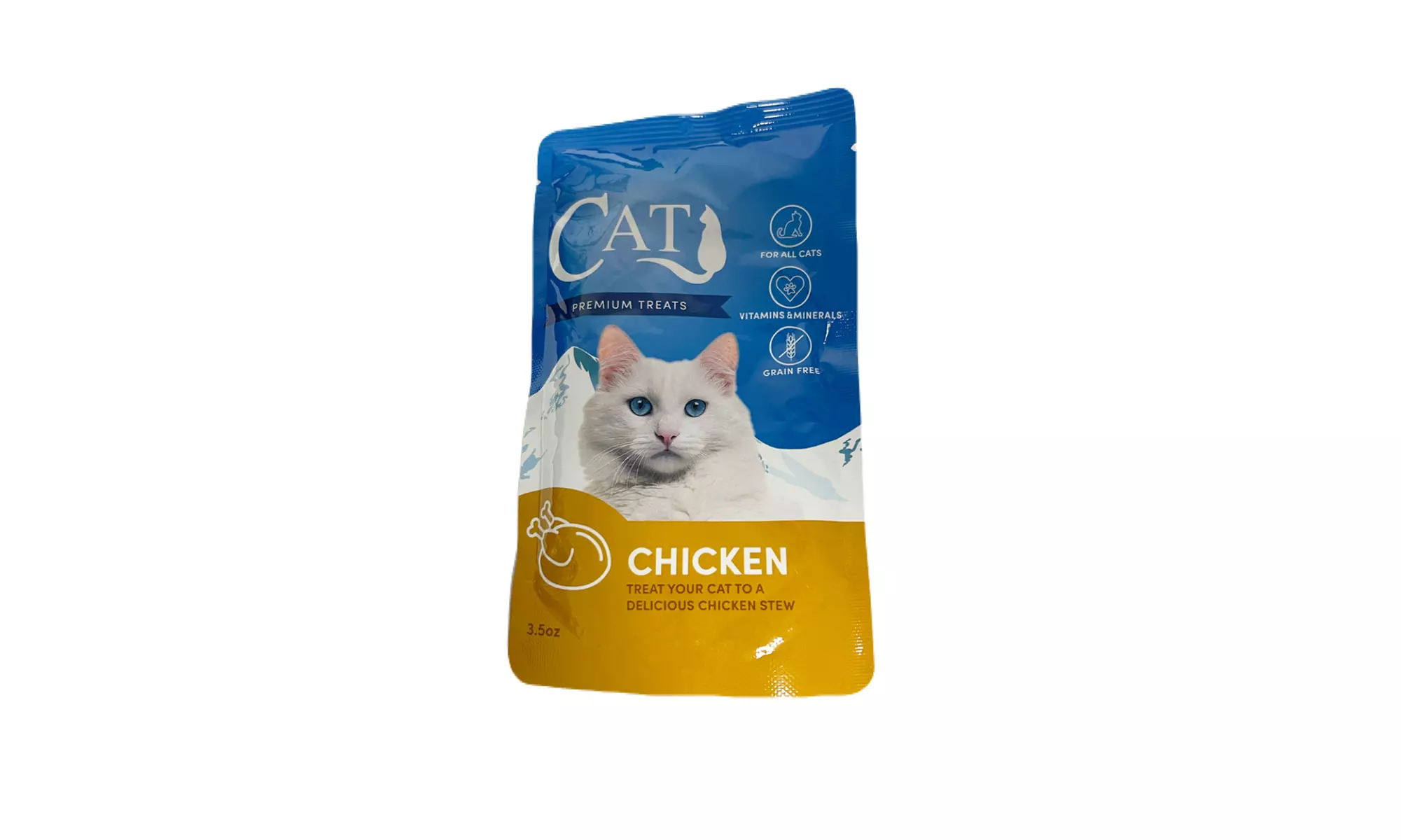Cat by Scoochie Gravy/Stew 3.5 Ounce Pouch - Chicken or Salmon - 8 Pack