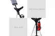 Folding Pull Push Golf Cart 3 Wheel Trolley Swivel with Cup Holder Scorecard - Second Medium