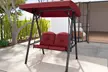 Costway 2-Person Outdoor Porch Swing Swing Loveseat with A-Shaped Metal Stand - Second Medium
