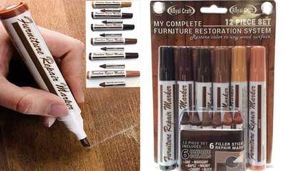 image for QPower 12 Piece Furniture Repair System Restore Scratched Furniture