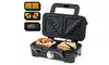 Costway 3-in-1 Waffle Iron, Panini Press Grill and Sandwich Maker Set
