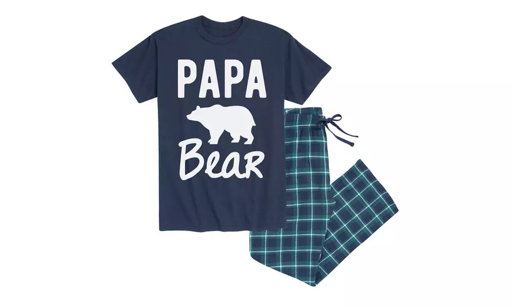 Men's Holiday Flannel Pajama Set (Sizes M & L) - Primary Image