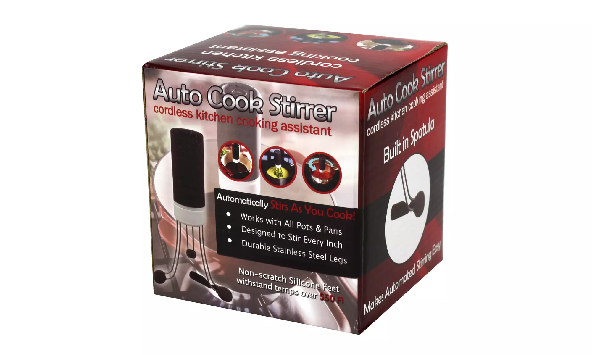 Auto Cooking Stirrer  Automatic Handsfree Battery Operated Pot Mixer - Second Medium
