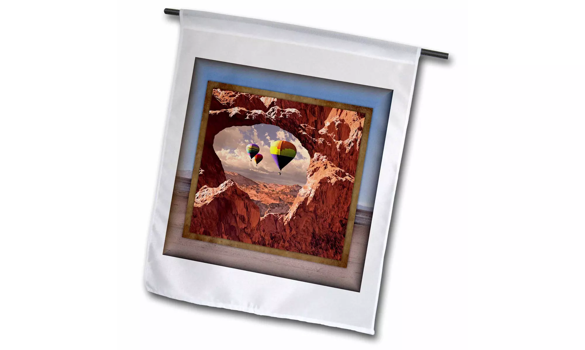 Garden Flag Hot Air Balloons in the Southwest - 12 by 18-inches - Primary Image