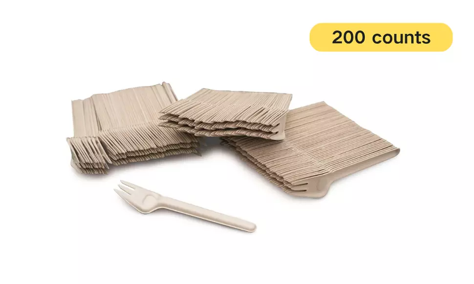 Compostable Renewable Fiber Spoons PFAS, Bleach Free, BPI Certified