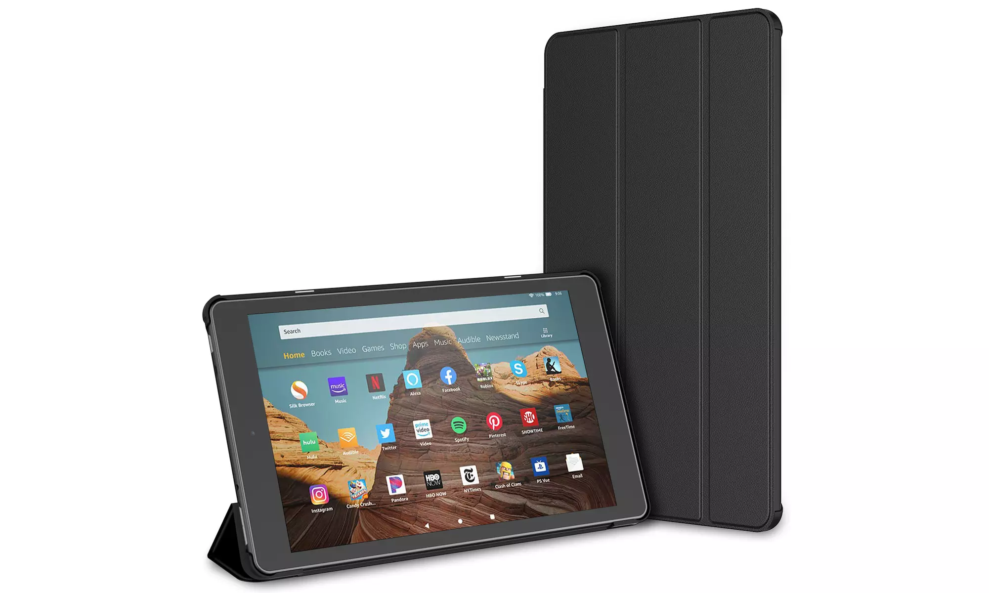 Case for Amazon Fire HD 10(7th/9th Gen) Smart Cover, Auto Sleep/Wake - Primary Image